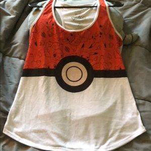 Pokeball Pokemon Tank top